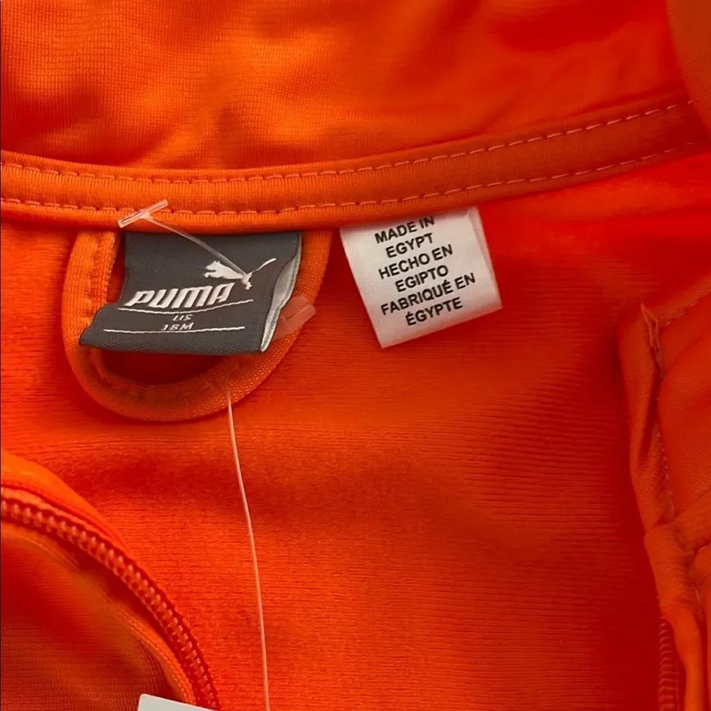 Puma Kids Orange and Black Matching Set